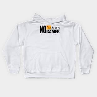 no fab-bulous gamer black Kids Hoodie